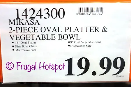 Mikasa Swirl Platter and Serving Bowl | Costco Price