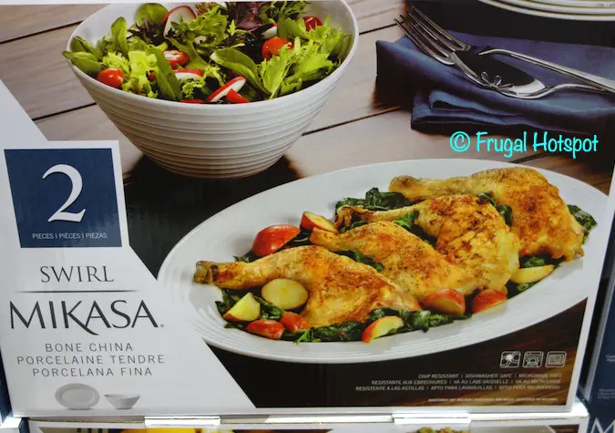 Mikasa Swirl Platter and Serving Bowl | Costco