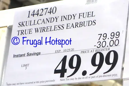 Skullcandy Indy Fuel True Wireless Earbuds | Costco Sale Price