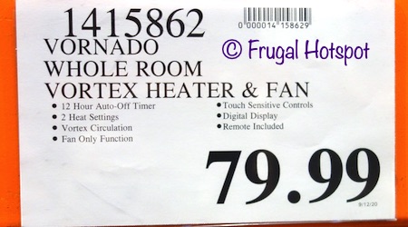 Vornado Whole Room Heater | Costco Price