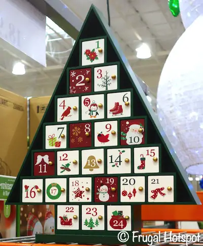 Wooden Tree Advent Calendar | Costco Display