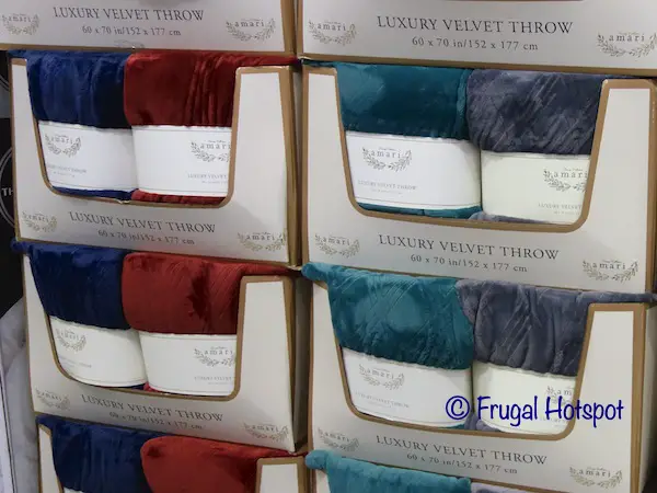 Amari Luxury Velvet Throw | Costco