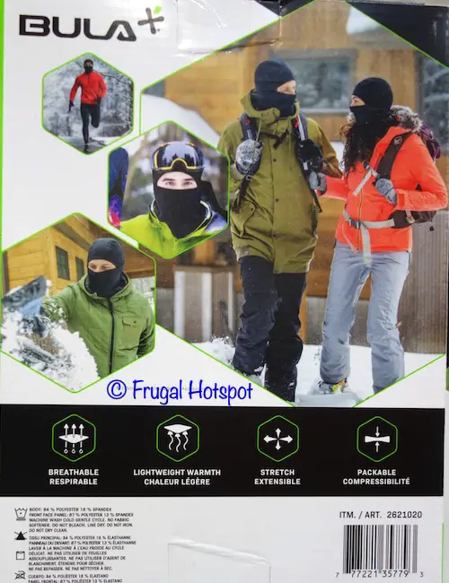 BULA Polartec Convertible Balaclava Details | Costco