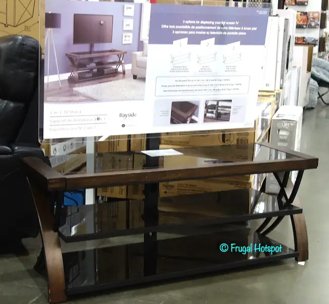 Bayside Furnishings Burkedale 3-in-1 TV Stand | Costco Display