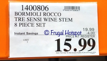 Bormioli Rocco All Purpose Wine Glass | Costco Sale Price