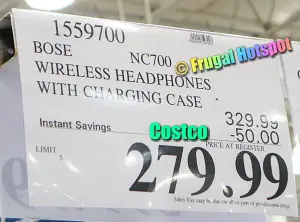 Bose Noise Cancelling 700 Wireless Headphones with Charging Case | Costco Sale Price