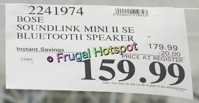 Bose Soundlink Mini II Speaker | Costco Sale Price