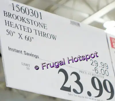 Brookstone Heated Throw | Costco Sale Price