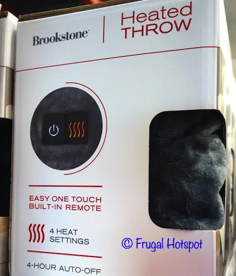 Brookstone Heated Throw Details | Costco