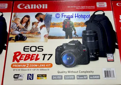 Canon EOS Rebel T7 DSLR Camera Bundle | Costco