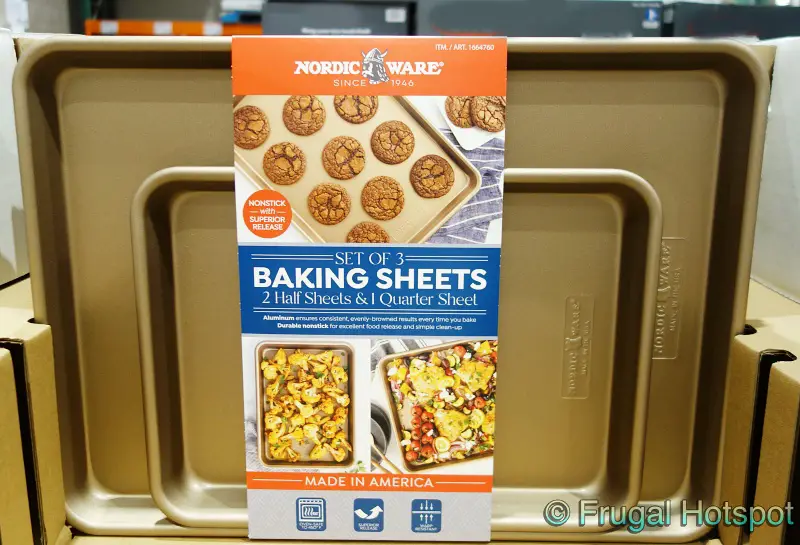 Nordic Ware Gold Baking Sheets 3 pc | Costco