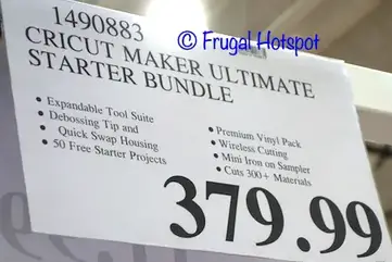 Cricut Maker Ultimate Starter Kit Costco