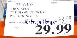 Crockpot Cook & Carry 7-Quart Slow Cooker | Costco Sale Price