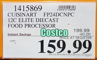 Cuisinart Elite 12 Cup Food Processor | Costco Sale PRice