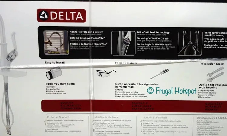 Delta Varos Pulldown Kitchen Faucet Details | Costco