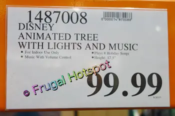 Disney Animated Tree with Music and Lights | Costco Price