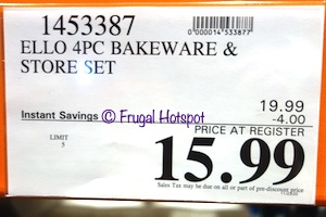 Ello Bake and Store Set | Costco Sale Price