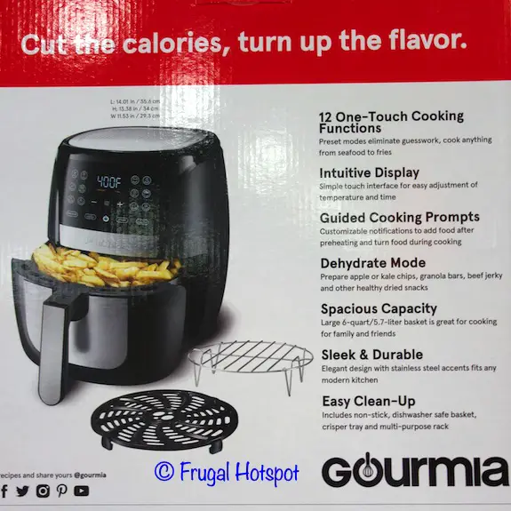 Gourmia 6-Quart Digital Air Fryer Details | Costco