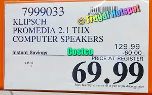 Klipsch Computer Speakers ProMedia | Costco Sale Price