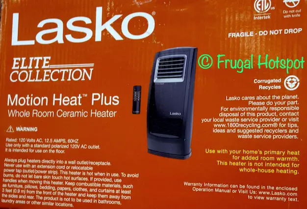 Lasko Whole Room Ceramic Heater | Costco