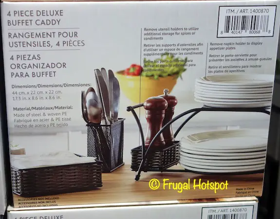 Mesa 4 pc Deluxe Buffet Caddy Description | Costco