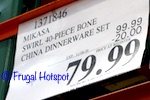 Mikasa Swirl Bone China 40-Piece Set | Costco Sale Price
