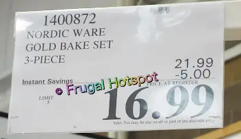 Nordic Ware Gold Bake Set 3 pc | Costco Sale Price