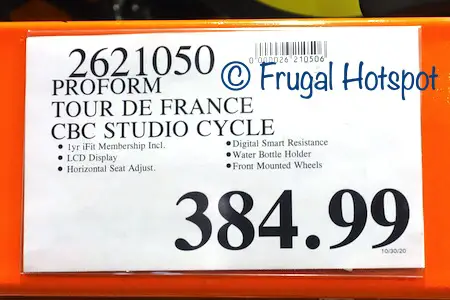 Pro-Form Tour De France CBC Smart Indoor Cycle | Costco price