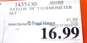 Taylor 3-Pc Kitchen Thermometer | Costco Sale Price