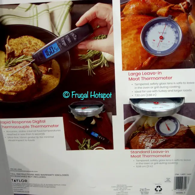 Taylor 3-Pc Kitchen Thermometer Set Description | Costco