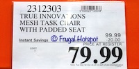 True Innovations Mesh Task Chair | Costco Sale Price True Innovations Mesh Task Chair | Costco Sale Price