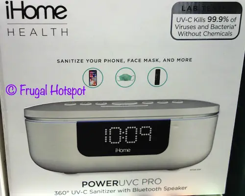 iHome Health UV-C Sanitizer Alarm Clock | Costco