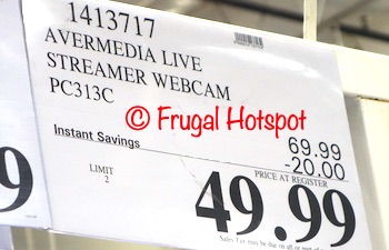 AVerMedia Streamer Webcam | Costco Sale Price