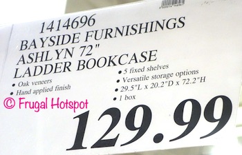 Bayside Furnishings Ashlyn Ladder Bookcase | Costco Price