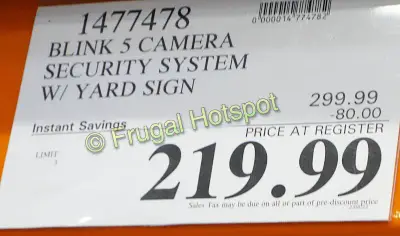 Blink Smart Home Security Cameras 5-Piece Kit | Costco Sale Price