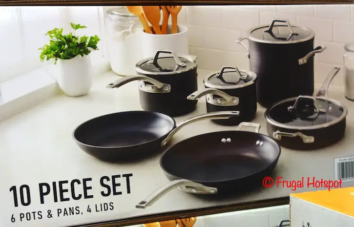 Calphalon Hard Anodized 10-Pc Cookware Set | Costco