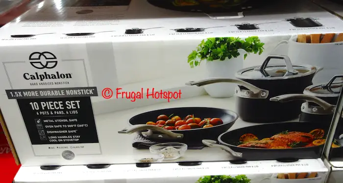 Calphalon Hard Anodized 10-Piece Cookware | Costco