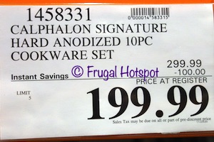 Calphalon Hard Anodized 10-Piece Cookware Set | Costco Sale Price