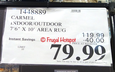 Carmel Indoor : Outdoor 7'6 x 10' Area Rug | Costco Sale Price