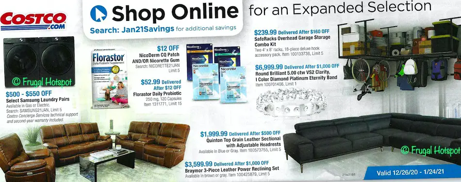 Costco JANUARY 2021 Coupon Book page 22