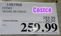 Fitbit Sense Bundle Costco Sale Price | Item 1481968