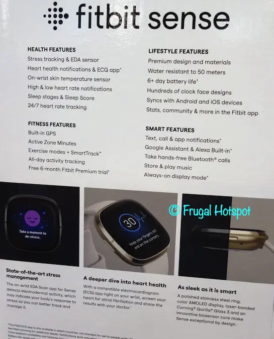 Fitbit Sense Bundle Details | Costco