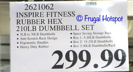 Inspire Dumbbell Set with Rack | Costco Price