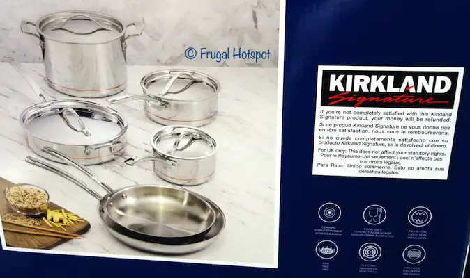 Kirkland Signature Stainless Steel Cookware 10 pc | Costco