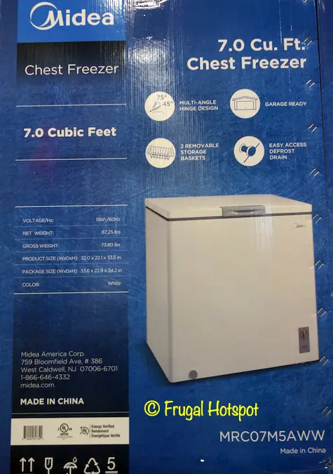 Midea 7 cu ft Chest Freezer | Costco