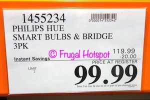 Philips Hue White and Color Ambiance A19 Starter Kit | Costco Sale Price