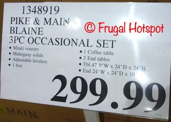 Pike and Main Occasional Set | Costco Price