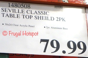 Seville Classics UltraShield Acrylic Tabletop Shield 2-Pack | Costco Price