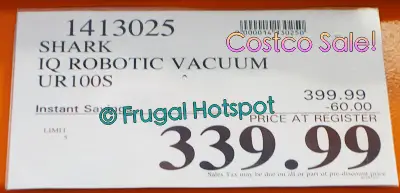 Shark IQ Robot Vacuum | Costco Sale Price