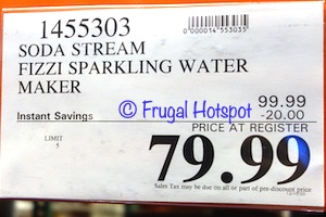 Soda Stream Fizzi Sparkling Water Maker Bundle | Costco Sale Price